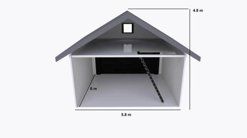 Garaż o powierzchni 35 m2 z antresolą 5